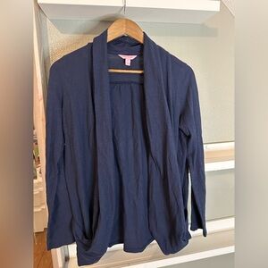 Lilly Pulitzer Waterfall Navy Cardigan | Medium